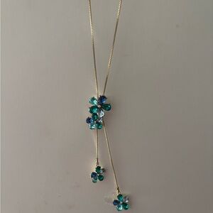 Isaac Mizrahi Live Gold Tone Floral Necklace